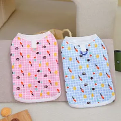 Áo thun kẻ ô Chống Rụng Lông Cho Chó Mèo - Áo, váy cho chó mèo, thú cưng - Ziềng iu Petshop