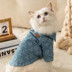 Áo sơmi jeans/denim Lucky cho pet - Áo, váy cho chó mèo, thú cưng - Ziềng iu Petshop
