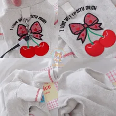 Áo Love You Cherry Much (Tặng kẹp nơ) cho thú cưng - Áo, váy cho chó mèo, thú cưng - Ziềng iu Petshop