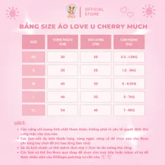Áo Love You Cherry Much (Tặng kẹp nơ) cho thú cưng - Áo, váy cho chó mèo, thú cưng - Ziềng iu Petshop