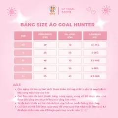 Áo Goal Hunter (Tặng kẹp nơ) - Áo, váy cho chó mèo, thú cưng - Ziềng iu Petshop