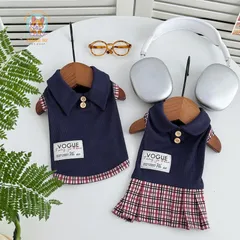 Áo/Váy Học Đường Thanh Lịch (Tặng kẹp nơ) cho thú cưng - Áo, váy cho chó mèo, thú cưng - Ziềng iu Petshop