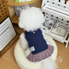 Áo/Váy Học Đường Thanh Lịch (Tặng kẹp nơ) cho thú cưng - Áo, váy cho chó mèo, thú cưng - Ziềng iu Petshop