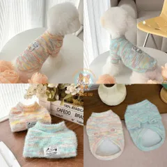Áo Nỉ Len Lông Thỏ Rainbow (Tặng kẹp nơ) cho thú cưng - Áo, váy cho chó mèo, thú cưng - Ziềng iu Petshop