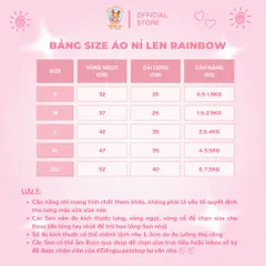 Áo Nỉ Len Lông Thỏ Rainbow (Tặng kẹp nơ) cho thú cưng - Áo, váy cho chó mèo, thú cưng - Ziềng iu Petshop