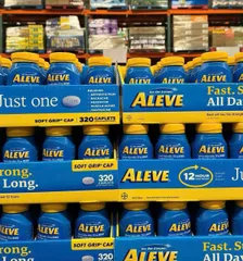 (HÀNG CHÍNH HÃNG MỸ) VIÊN GIẢM ĐAU HẠ SỐT ALEVE NAPROXEN SODIUM 320 viên