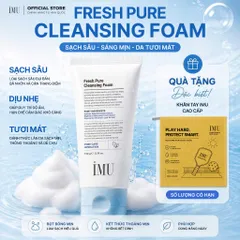 NEW Sữa rửa mặt tạo bọt IMU Cleansing Foam Làm Sạch Sâu, Cấp Ẩm Đa Tầng, Không Gây Khô Căng 150g