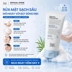 NEW Sữa rửa mặt tạo bọt IMU Cleansing Foam Làm Sạch Sâu, Cấp Ẩm Đa Tầng, Không Gây Khô Căng 150g
