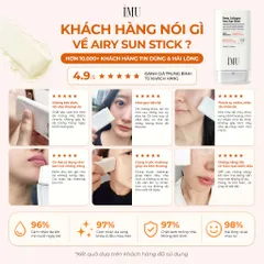 Sáp Chống Nắng Vegan Thỏi IMU Deep Collagen Sun Stick 18.5g SPF50+ PA++++,Kiềm Dầu, Cấp Ẩm, Mỏng Nhẹ