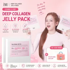 Combo 2 Hộp Mặt Nạ Thạch IMU Deep Collagen Jelly Pack Cấp Ẩm, Phục Hồi, Dưỡng Sáng, Ngừa Lão Hóa
