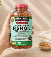 ( HÀNG CHÍNH HÃNG MỸ) VIÊN UỐNG DẦU CÁ ALASKA OMEGA KIRKLAND 1400mg 230 viên