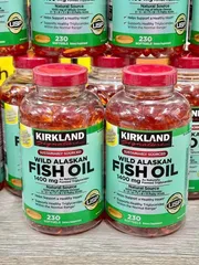( HÀNG CHÍNH HÃNG MỸ) VIÊN UỐNG DẦU CÁ ALASKA OMEGA KIRKLAND 1400mg 230 viên