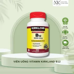 (HÀNG CHÍNH HÃNG MỸ) VIÊN UỐNG VITAMIN KIRKLAND B12 5000mcg 300 viên