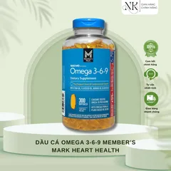 (HÀNG CHÍNH HÃNG MỸ) VIÊN UỐNG OMEGA 3-6-9 MEMBER’S MARK HEART HEALTH 300 viên