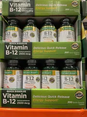 (HÀNG CHÍNH HÃNG MỸ) VIÊN UỐNG VITAMIN B-12 NATURE’A BOUNTY 2500mcg 300 viên