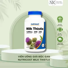 (HÀNG CHÍNH HÃNG MỸ) VIÊN UỐNG BỔ TRỢ CHỨC NĂNG GAN NUTRICOST MILK THISTLE 240 viên
