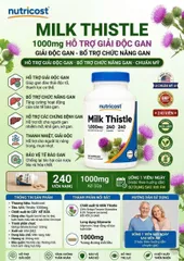 (HÀNG CHÍNH HÃNG MỸ) VIÊN UỐNG BỔ TRỢ CHỨC NĂNG GAN NUTRICOST MILK THISTLE 240 viên