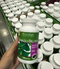 (HÀNG CHÍNH HÃNG MỸ) VIÊN UỐNG BỔ NÃO TRUNATURE GINKGO BILOBA 120MG 340 viên