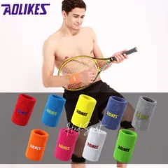 XẢ KHO Băng cổ tay Aolikes băng tay cầu lông yoga tennis pic dài 12cm thấm hút mồ hôi mã A-0235 (1 chiếc)