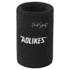 XẢ KHO Băng cổ tay Aolikes băng tay cầu lông yoga tennis pic dài 12cm thấm hút mồ hôi mã A-0235 (1 chiếc)