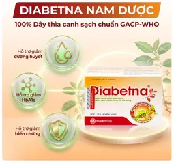 Viên hỗ trợ giảm đường huyết Diabetna Nam Dược (4 vỉ x 10 viên) 802280
