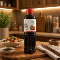 Thanh lí date 2/2027 Nước tương mật hoa dừa Sokfarm nắp đỏ 500ml - nước tương cho người ăn kiêng đậu nành