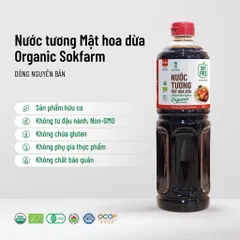 Nước tương mật hoa dừa organic Sokfarm - Dòng nguyên bản 1 lít 802289