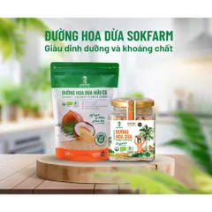 Đường Hoa Dừa Sokfarm 300g - đường hữu cơ không chất bảo quản