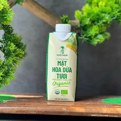 Mật hoa dừa tươi Sokfarm dòng tiệt trùng hộp 330ml nước giải khát thay thế nước ngọt 802306