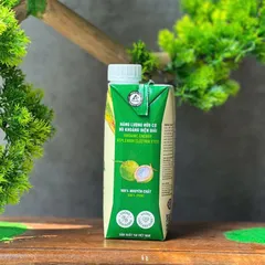 Mật hoa dừa tươi Sokfarm dòng tiệt trùng hộp 330ml nước giải khát thay thế nước ngọt 802306