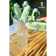 Mật hoa dừa tươi Sokfarm dòng tiệt trùng hộp 330ml nước giải khát thay thế nước ngọt 802306