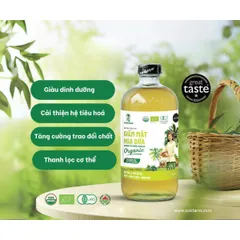 Giấm mật hoa dừa Sokfarm 500ml - giấm hữu cơ của Việt Nam