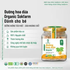 Đường hoa dừa hữu cơ Sokfarm cho bé ăn dặm 160g 802315