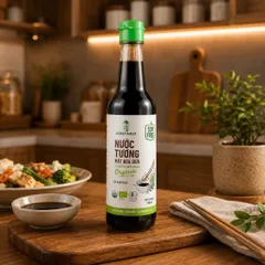 Size 500ml nước tương mật hoa dừa Sokfarm không chứa đậu nành