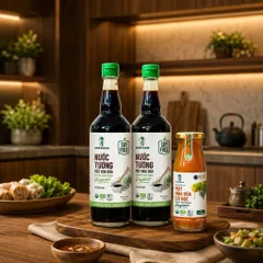 Mua 2 tặng 1 - Combo 2 nước tương mật hoa dừa Sokfarm 500ml tặng 1 mật hoa dừa cô đặc 250g