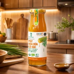 Size 250g mật hoa dừa cô đặc Sokfarm - gia vị hữu cơ