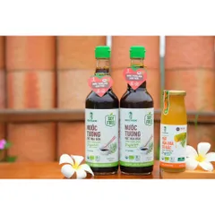 Mua 2 tặng 1 - Combo 2 nước tương mật hoa dừa Sokfarm 500ml tặng 1 mật hoa dừa cô đặc 250g