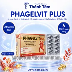 Vitamin tổng hợp PHAGELVIT PLUS bồi bổ cơ thể, tăng cường sức đề kháng - Hộp 30 viên