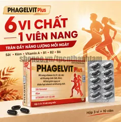 Vitamin tổng hợp PHAGELVIT PLUS bồi bổ cơ thể, tăng cường sức đề kháng - Hộp 30 viên