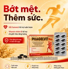 Vitamin tổng hợp PHAGELVIT PLUS bồi bổ cơ thể, tăng cường sức đề kháng - Hộp 30 viên