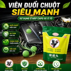 (ComBo 5 gói ) 10 Viên Đuổi Chuột Thảo Mộc Dạng Nén Xua Chuột, Côn Trùng An Toàn Thú Cưng Dùng Cho Nhà Kho Bếp Gara, Ô Tô -