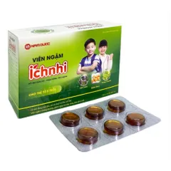 Viên ngậm ho Ích Nhi hỗ trợ làm giảm các triệu chứng ho khan, ho có đờm