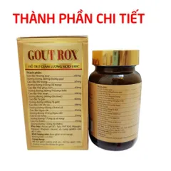 viên uống G O U T ROX  giảm acid uric, giảm gút, giảm sưng đau khớp - 50 viên