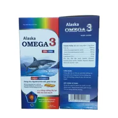 Alaska Omega 3 CoQ10 + Vitamin E Tradiphar - Omega 369 Slaska như hình (H/60v)