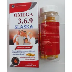 Alaska Omega 3 CoQ10 + Vitamin E Tradiphar - Omega 369 Slaska như hình (H/60v)