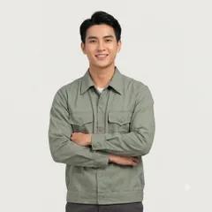ÁO VÀ QUẦN BẢO HỘ LAO ĐỘNG CHẤT LIỆU KAKI ĐẸP CHO NAM (40-75kg)