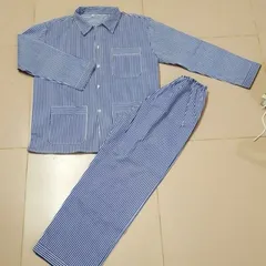 S001 - Set bộ Pijama dài sọc trung tuổi (Freesize 50-70kg)