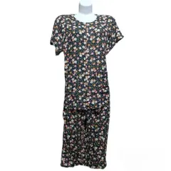 Bộ quần áo chất vải Lanh cộc tay quần lửng có túi cho bà (38-68kg)