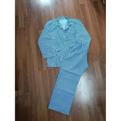 S001 - Set bộ Pijama dài sọc trung tuổi (Freesize 50-70kg)
