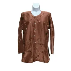 A004 - Áo gấm lụa bà ba cho bà